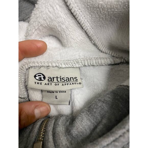 ARTISANS The Art of Apparel Settle Study Club Hoodie Gray Size Large - Picture 7 of 8